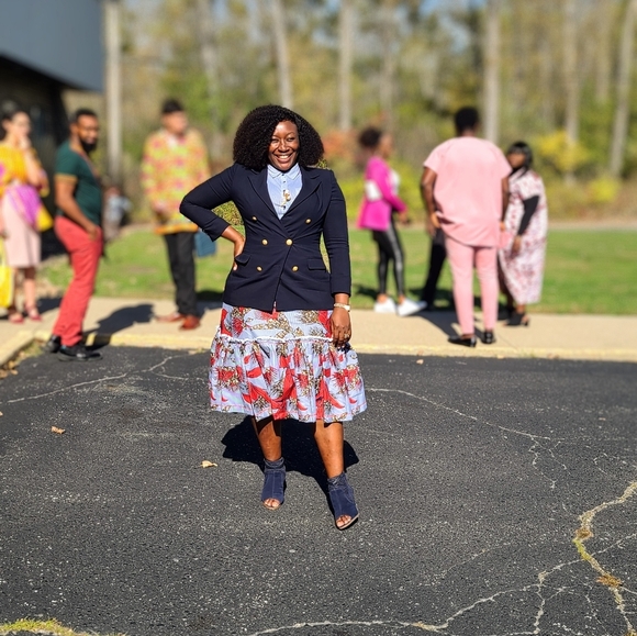 Jackets & Blazers - Liz Claiborne tailored jacket.double breasted.navy Blue. fits 12-16